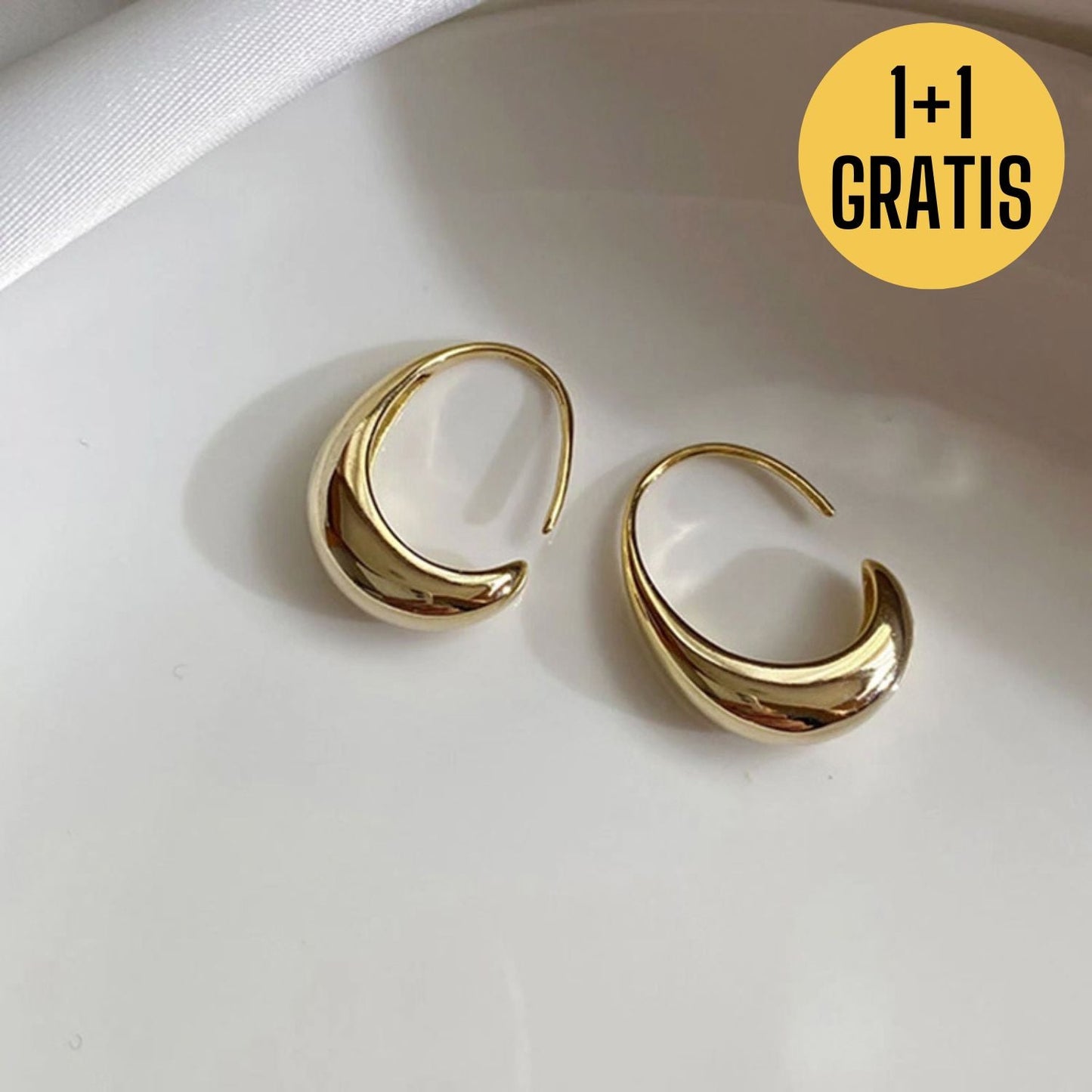 Hoop Oorbellen 1+1 GRATIS
