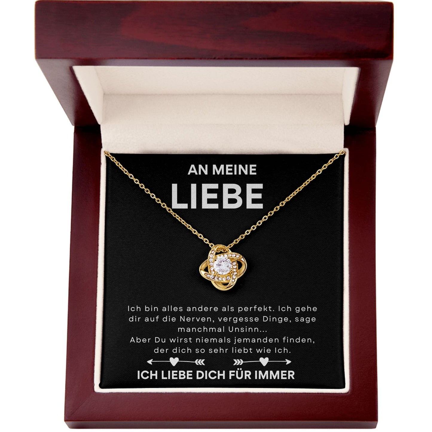 An meine liebe - Liefdesknoop Halsketting-L1-T11