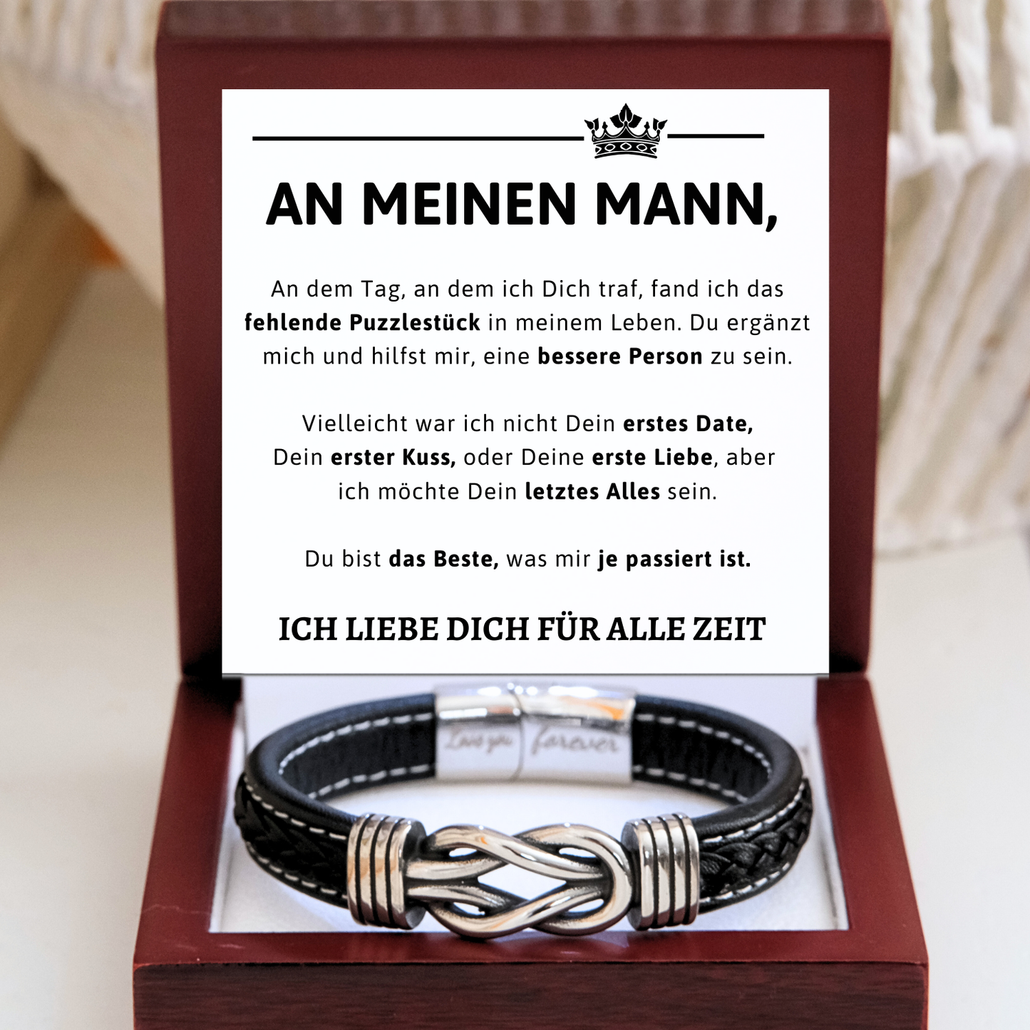Für meinen Mann – Infinity-Armband - B2-T55