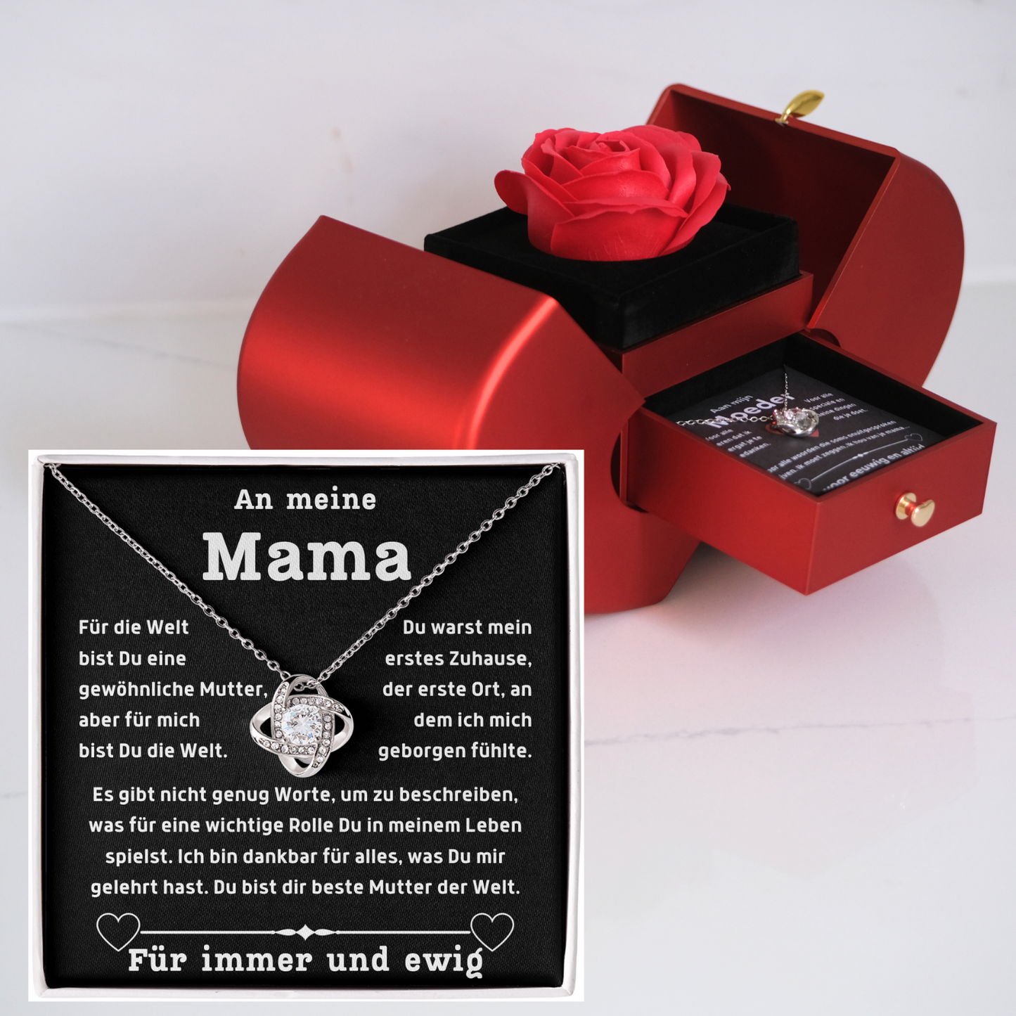 Ewige-rose-An Meine Mama - L1-T68-APPEL-BOX