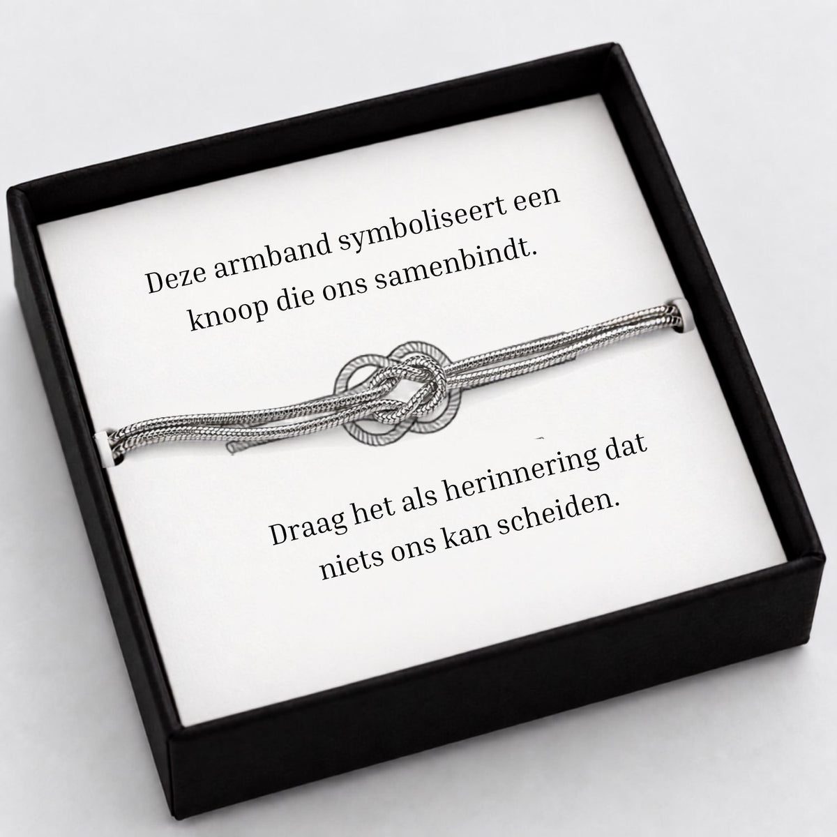 Zilver knop armband [NL]