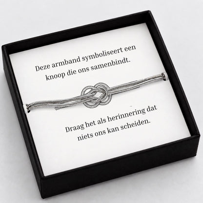 Zilver knop armband [NL]