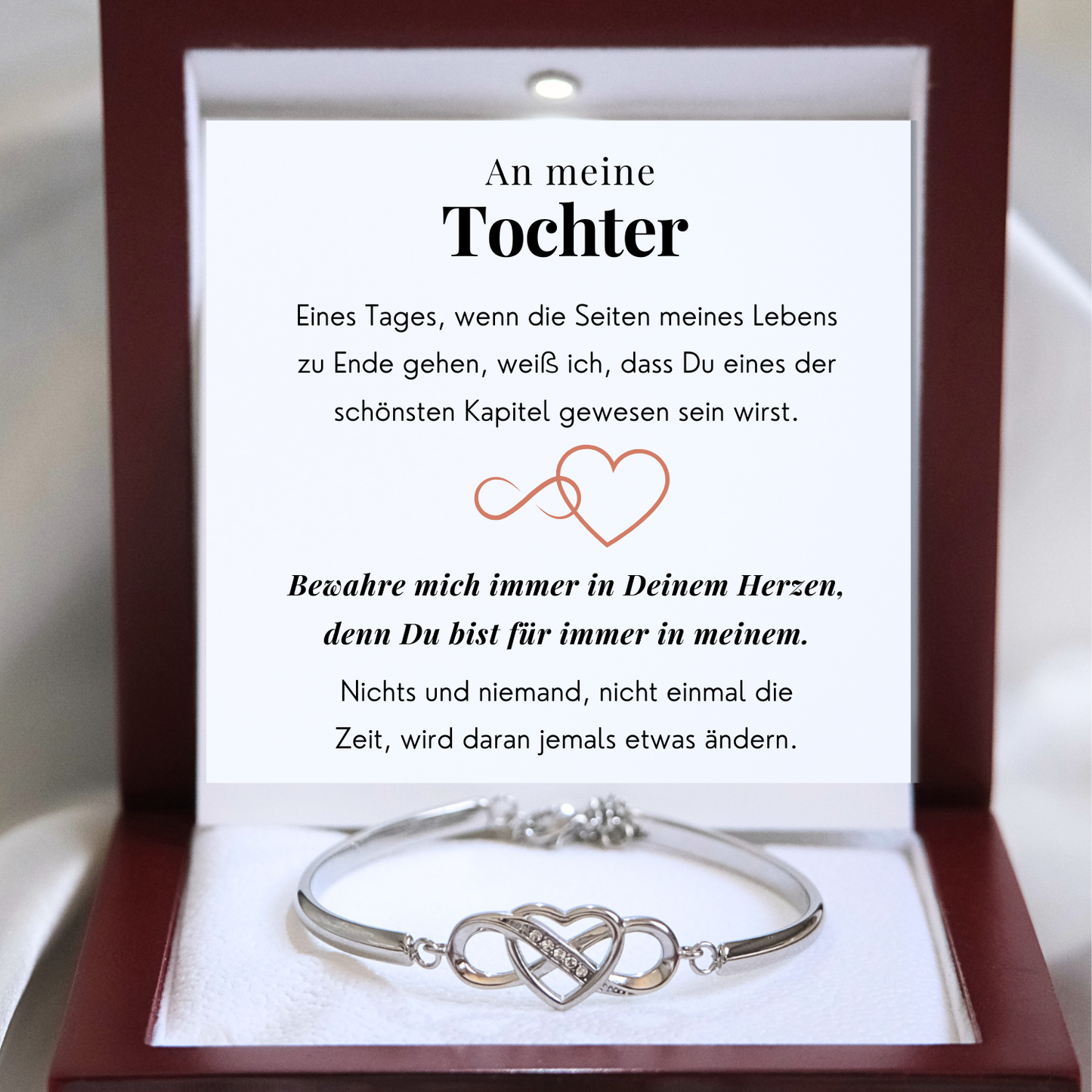 An meine Tochter-Armband Infinity- B5-T178