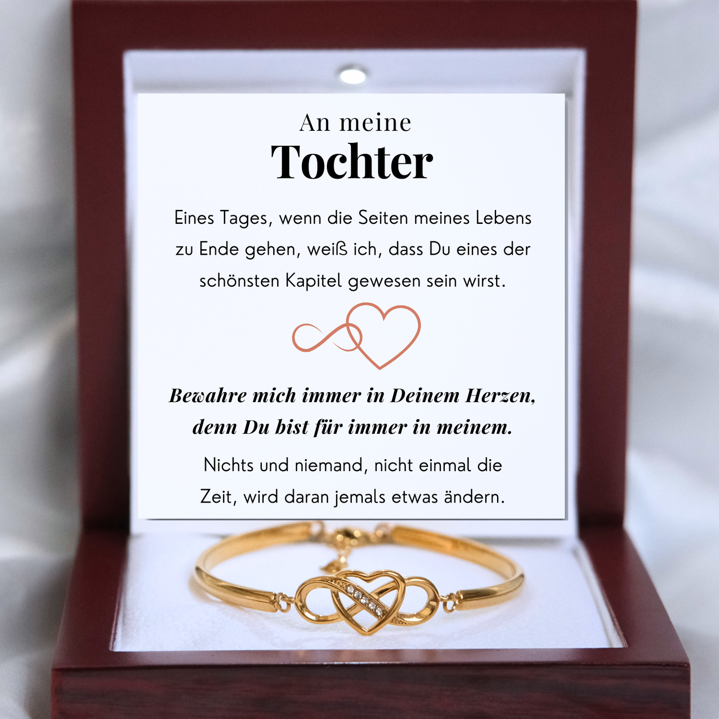 An meine Tochter-Armband Infinity- B5-T178