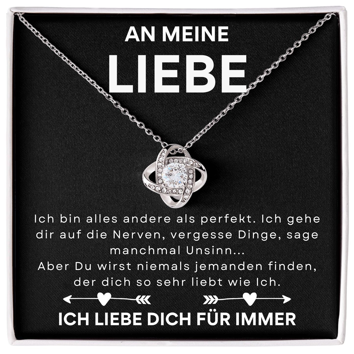 An meine liebe - Liefdesknoop Halsketting-L1-T11