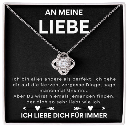 An meine liebe - Liefdesknoop Halsketting-L1-T11