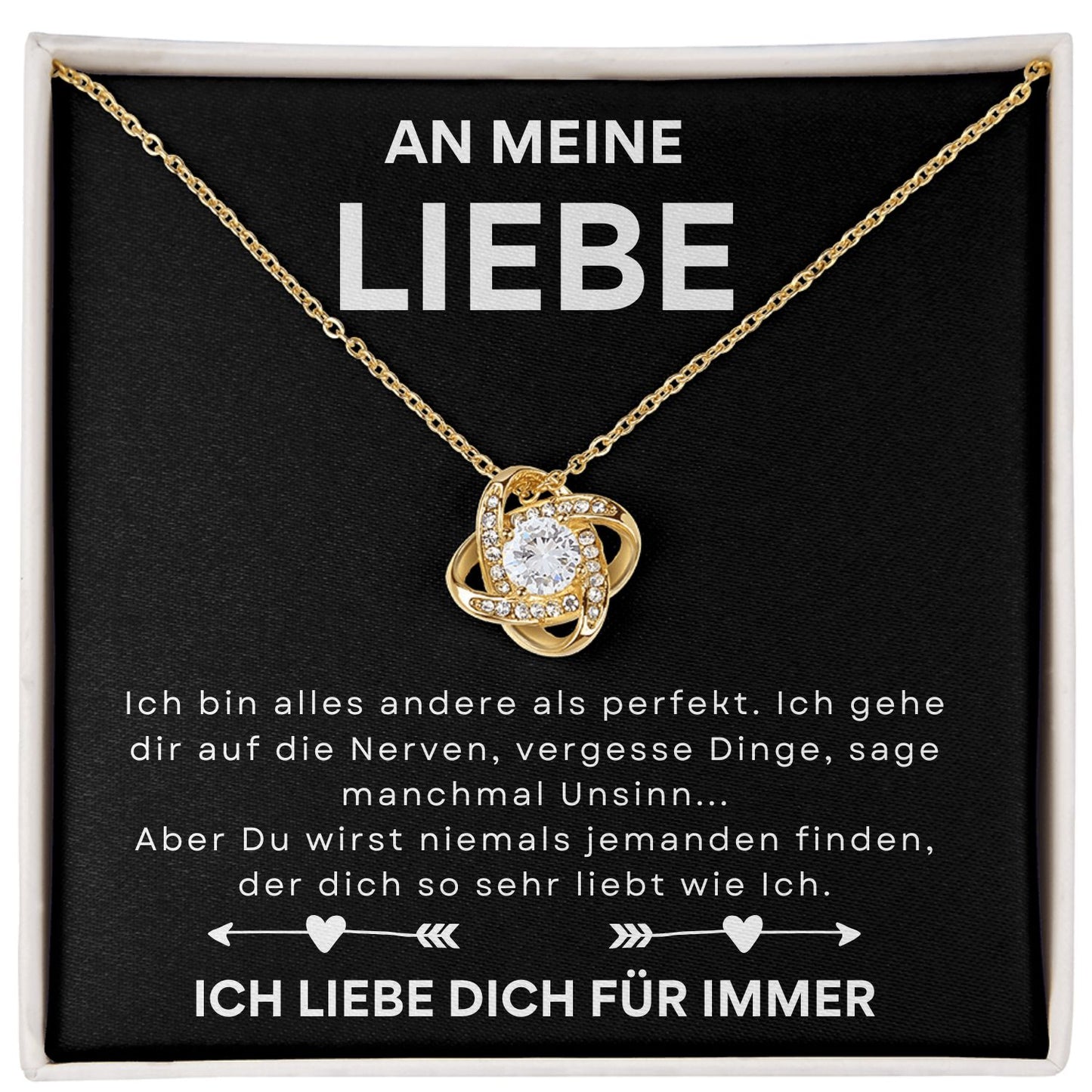An meine liebe - Liefdesknoop Halsketting-L1-T11