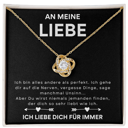 An meine liebe - Liefdesknoop Halsketting-L1-T11
