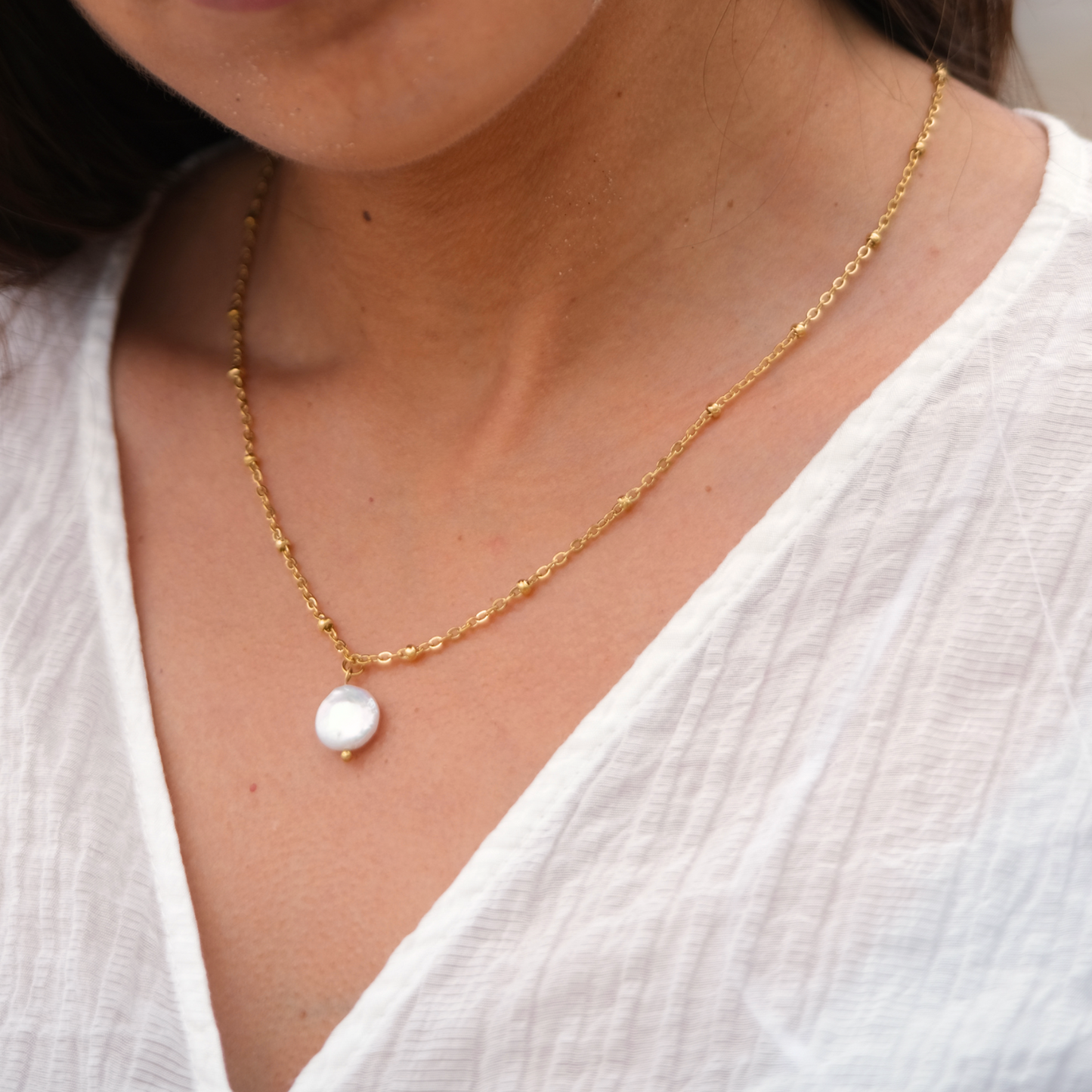 Parel hanger ketting