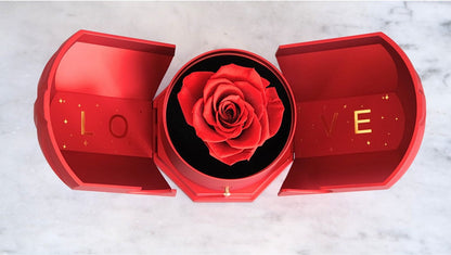 Ausführung Herz Halskette - Mit echter Rose - An meinen Liebe