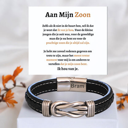Personalisiertes Infinity Armband mit Gravur