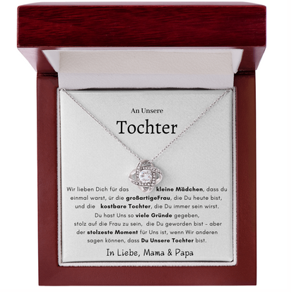 An Unsere Tochter  - Knoten Halskette- L1-T**