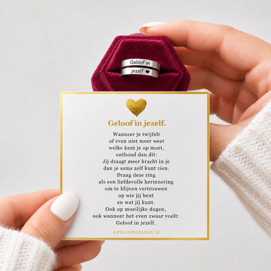 Geloof In Jezelf Ring – sfeerfoto