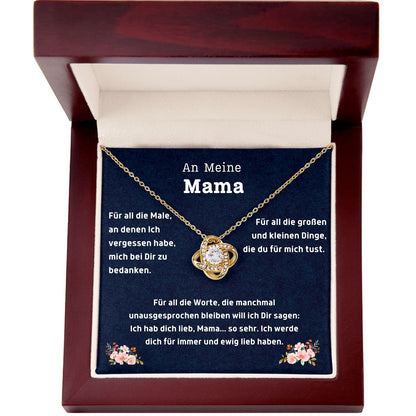 An Meine Mama  - Liefdesknoop Halsketting - L1-T77