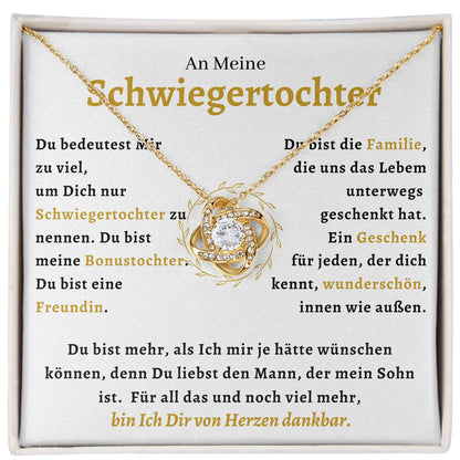 An Meine Schwiegertochter  - Liefdesknoop Halsketting-L1-T41
