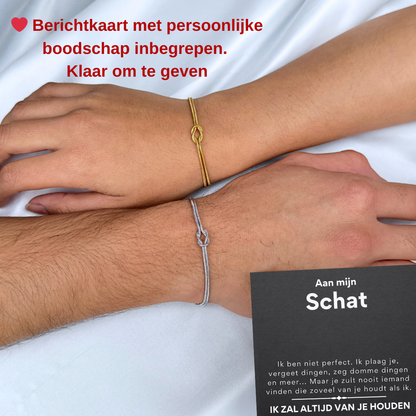 Liebesknoten Armband – An meinen Schatz