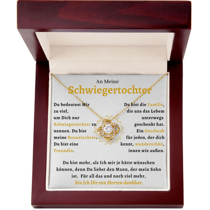 An Meine Schwiegertochter  - Liefdesknoop Halsketting-L1-T41