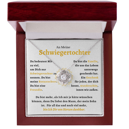 An Meine Schwiegertochter  - Liefdesknoop Halsketting-L1-T41