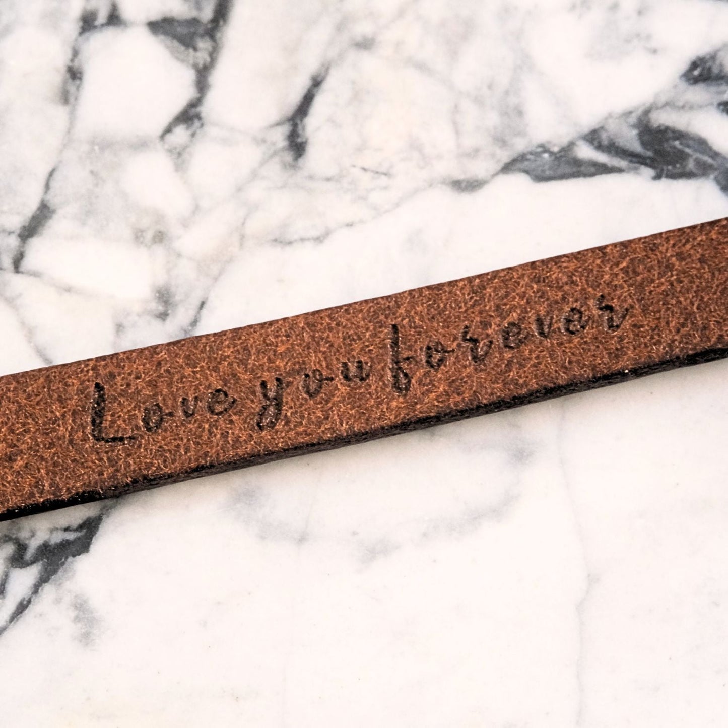 Für meinen Sohn - Armband aus braunem Leder - B24-T53