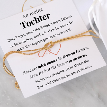An meine Tochter - Liebesknoten-Armband - B11-T178