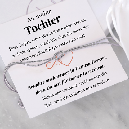 An meine Tochter - Liebesknoten-Armband - B11-T178