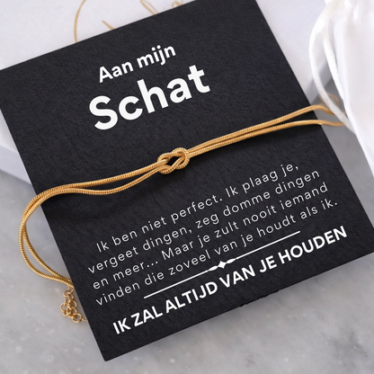 Liebesknoten Armband – An meinen Schatz