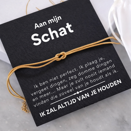 Liebesknoten Armband – An meinen Schatz