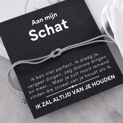 Liebesknoten Armband – An meinen Schatz