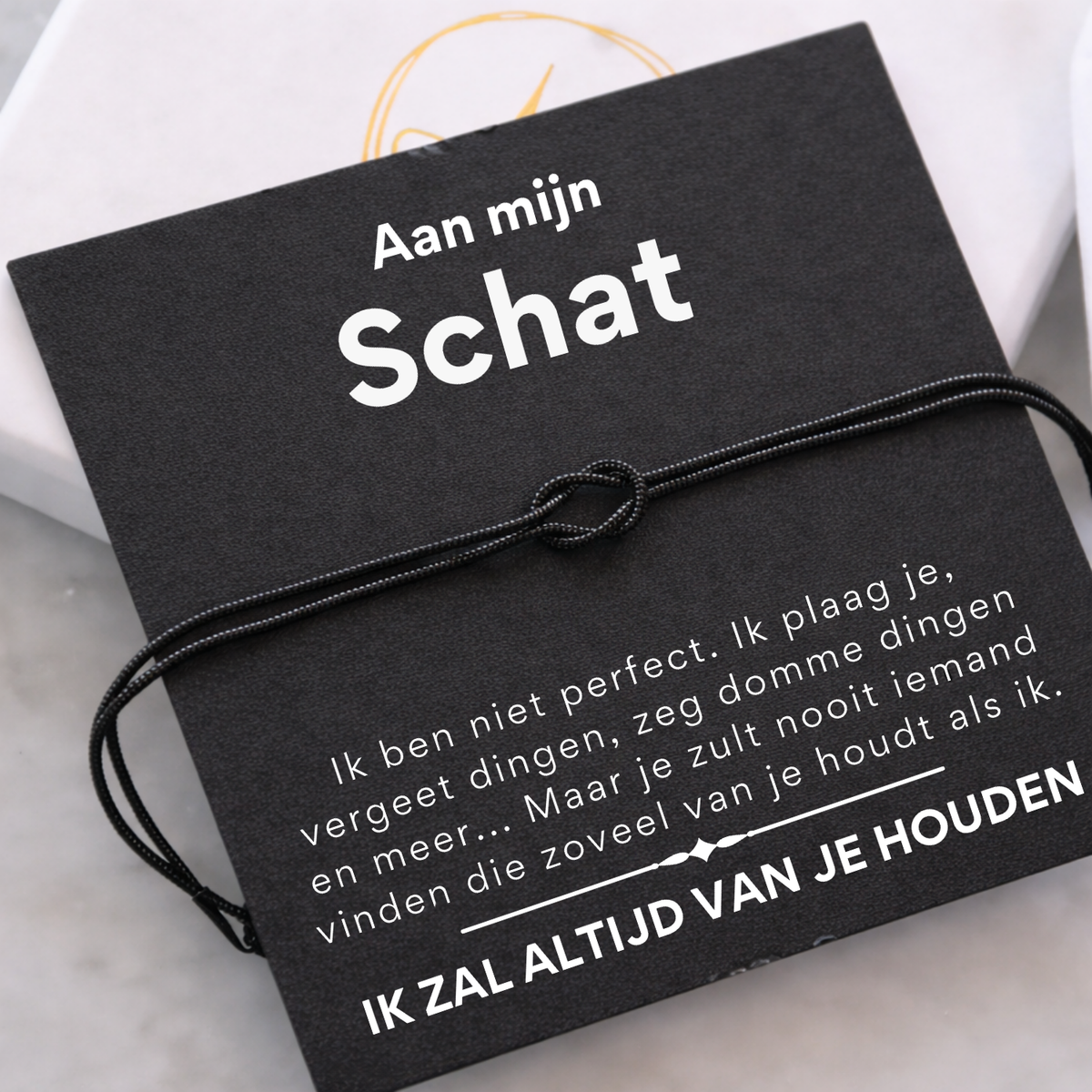 Liebesknoten Armband – An meinen Schatz