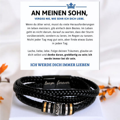 Armband für Sohn- Ein bedeutungsvolles Geschenk von Mama oder Papa- B1- T60