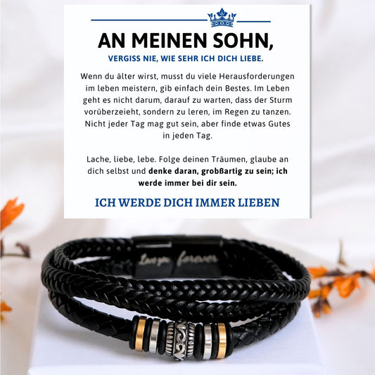 Armband für Sohn- Ein bedeutungsvolles Geschenk von Mama oder Papa- B1- T60