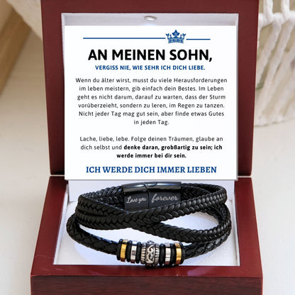 Armband für Sohn- Ein bedeutungsvolles Geschenk von Mama oder Papa- B1- T60