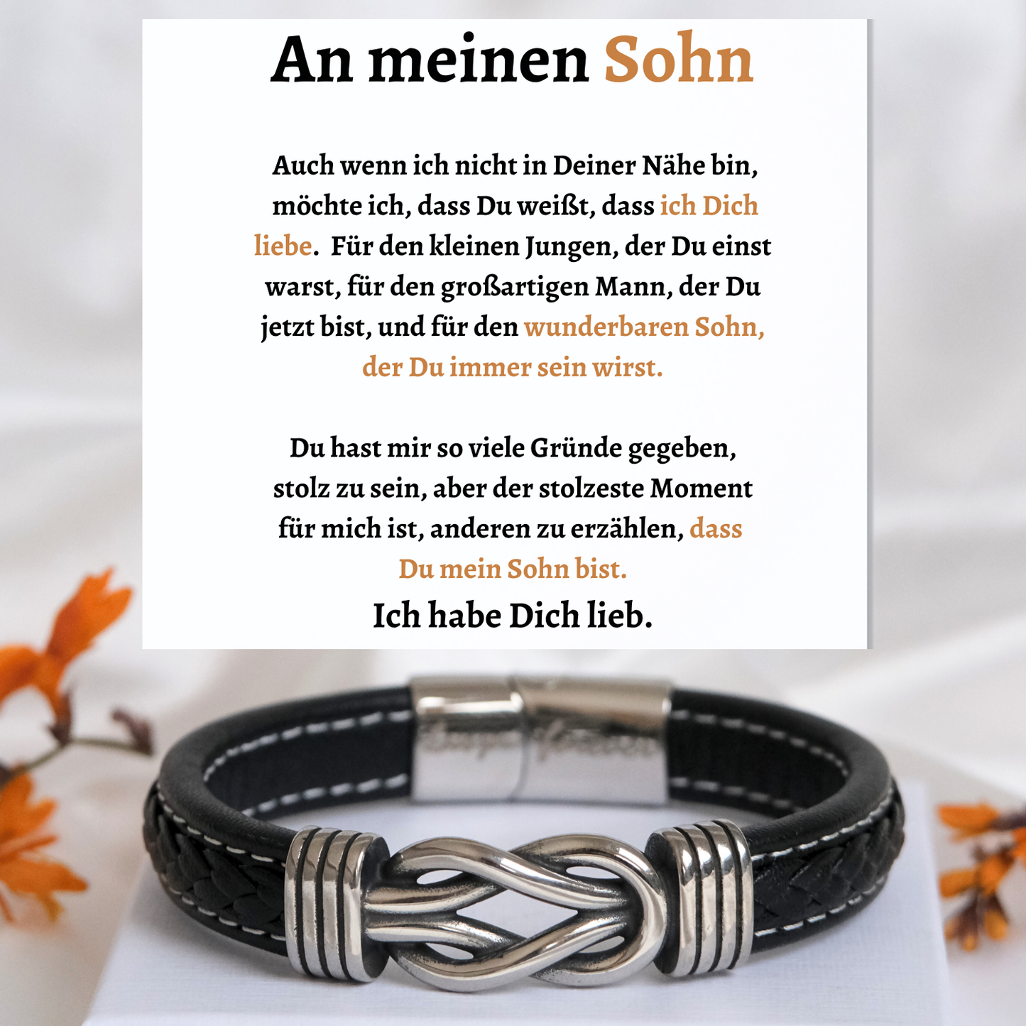 Für meinen Sohn - Infinity-Armband - B2-T53