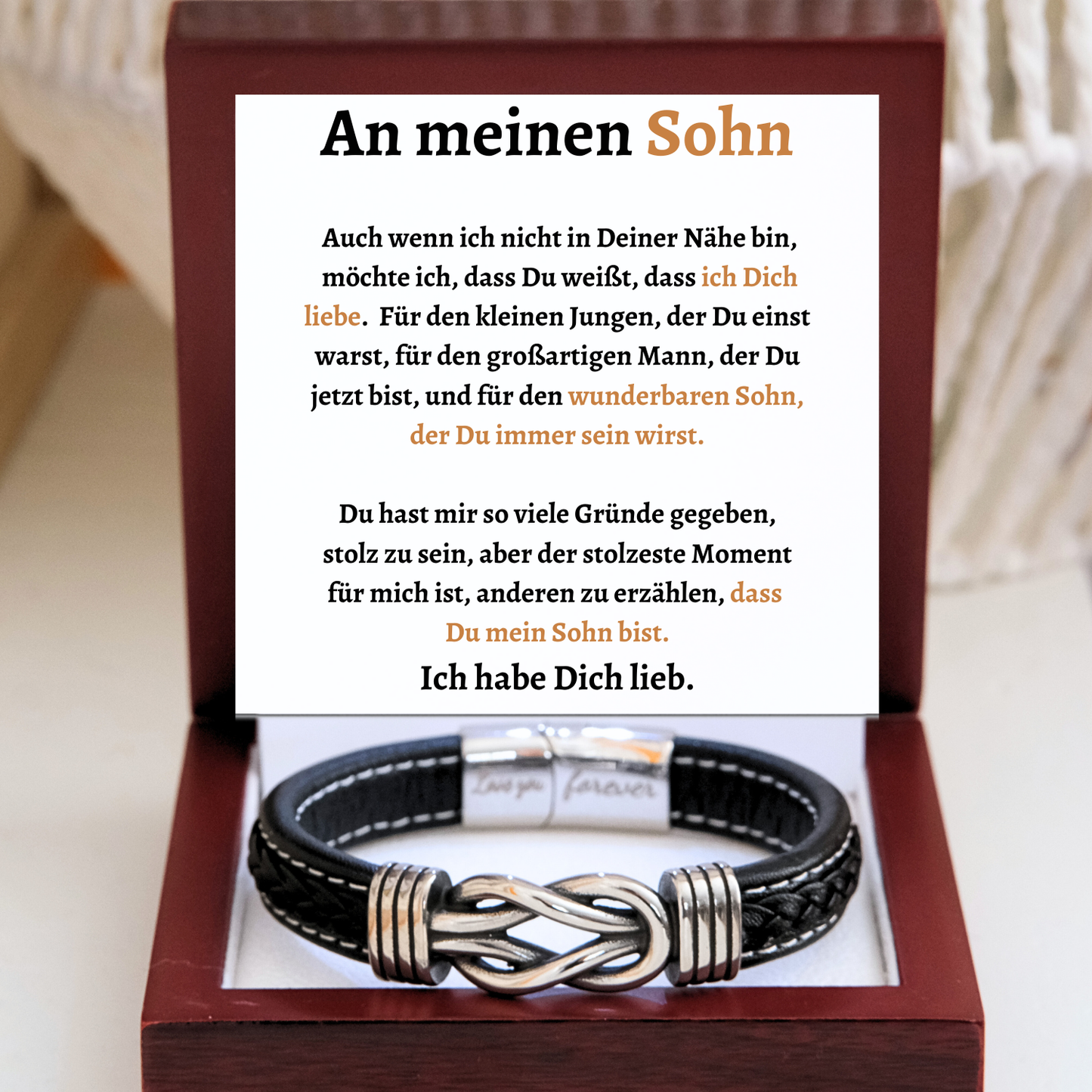 Für meinen Sohn - Infinity-Armband - B2-T53