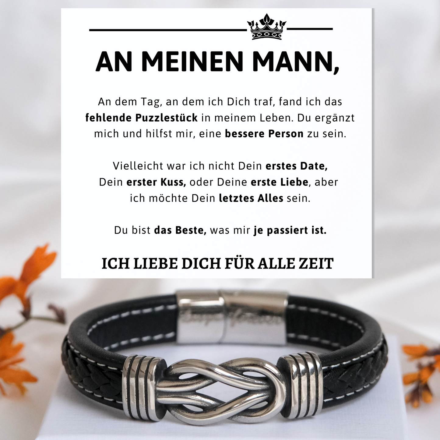 Für meinen Mann – Infinity-Armband - B2-T55