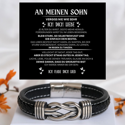 Für meinen Sohn - Infinity-Armband - B2-T61-BLACK