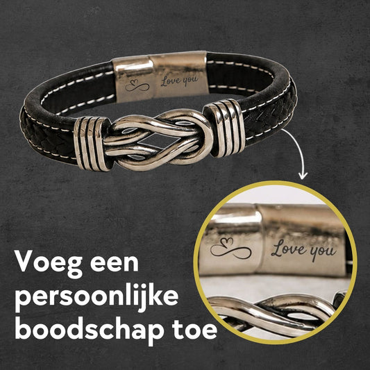 Personalisiertes Infinity Armband mit Gravur