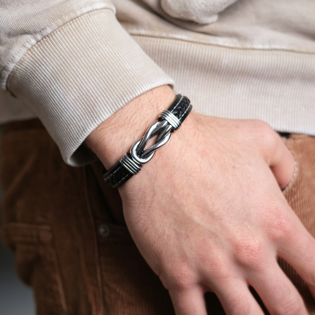 Für meinen Papa – Infinity Armband mit Gravur