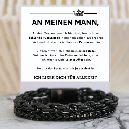 Für meinen Mann - Armband Doppelkette - B23-T55