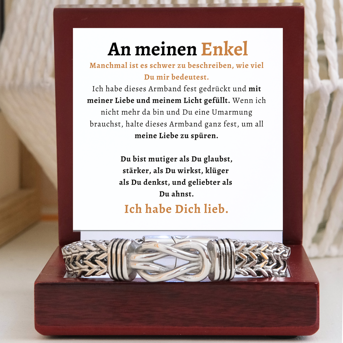 An meinen Enkel-Armband delux infinity- B4-T50