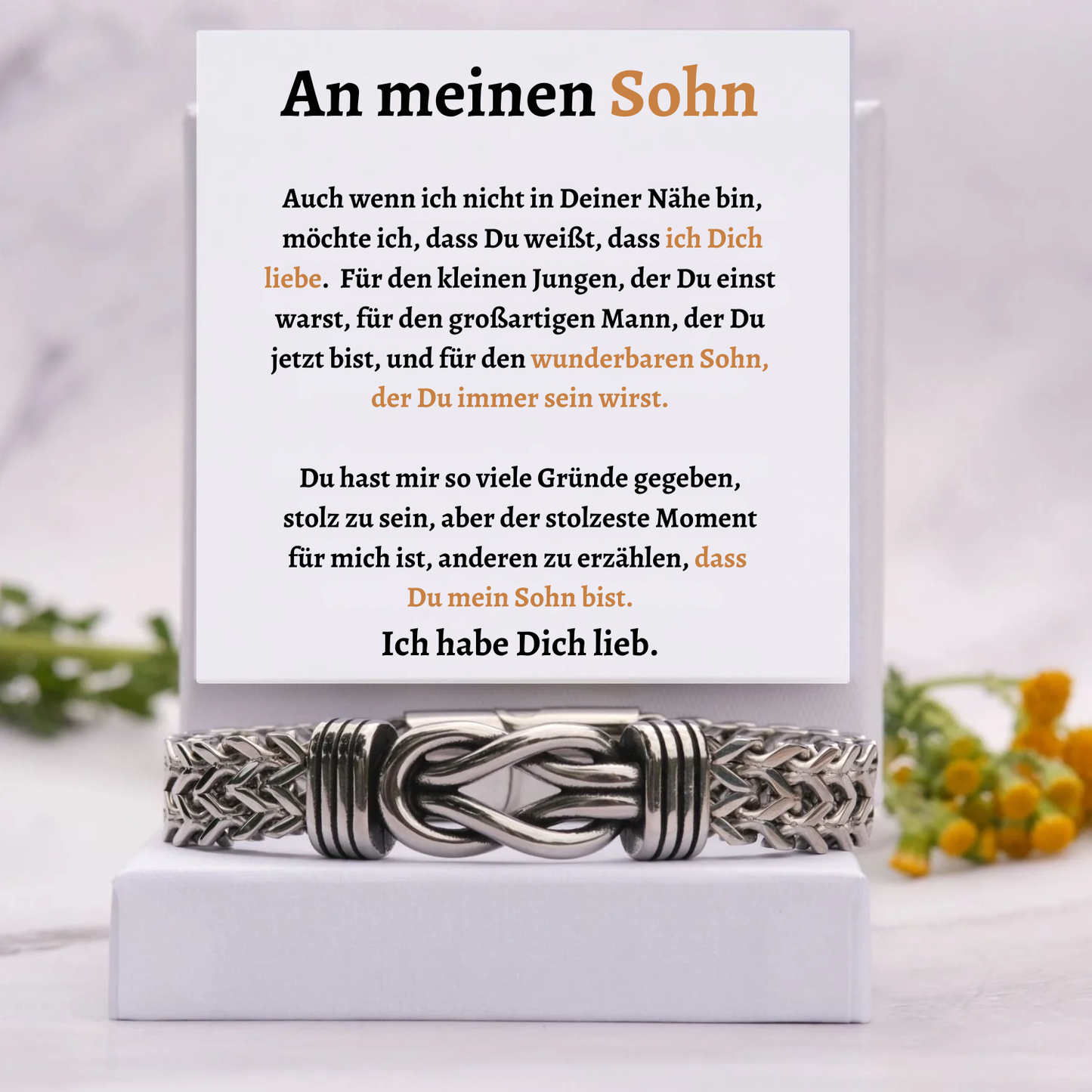 Für meinen Sohn – Deluxe Infinity-Armband  - B4-T53