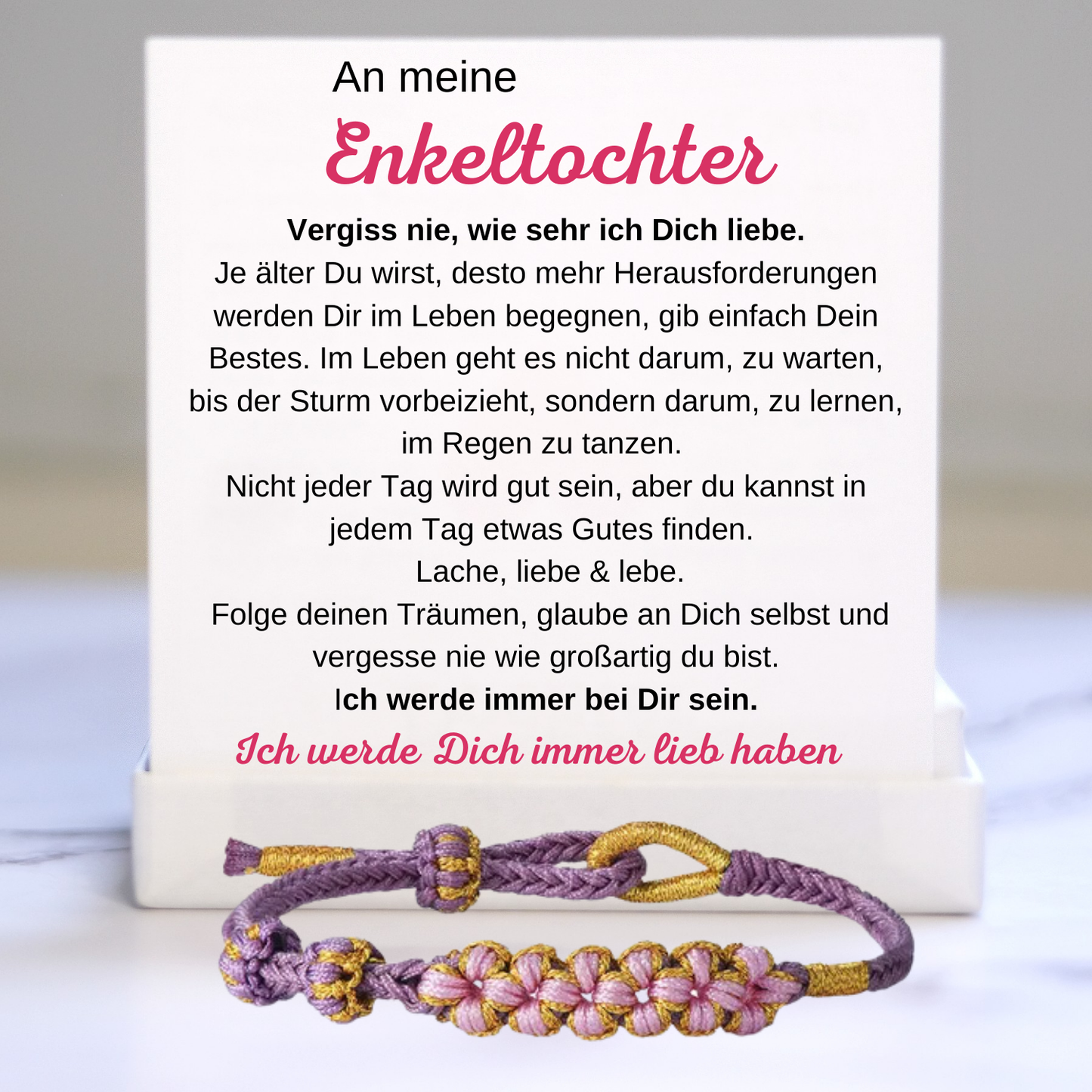 Blüten-Knopf-Armband-B7-T99