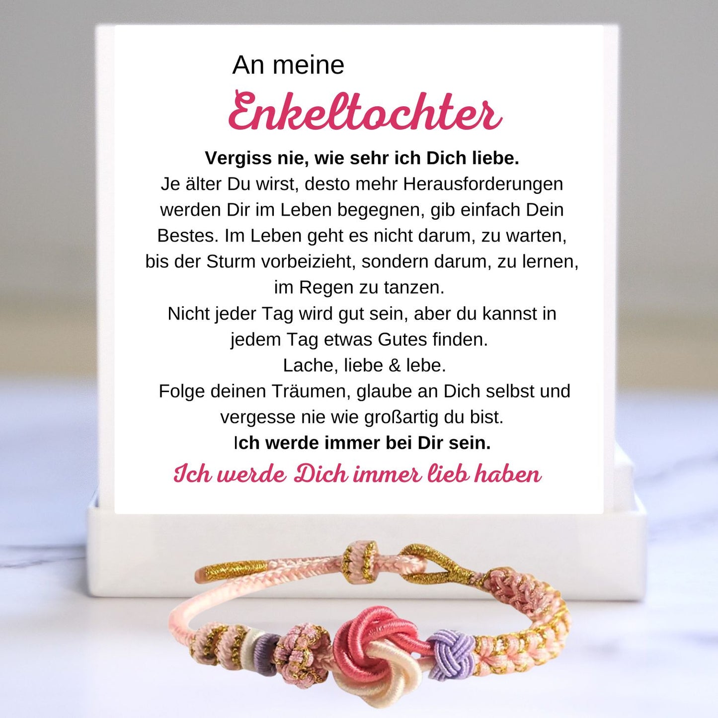 Liebesknopf-Armband-an-meine-Enkeltochter- B13-T99
