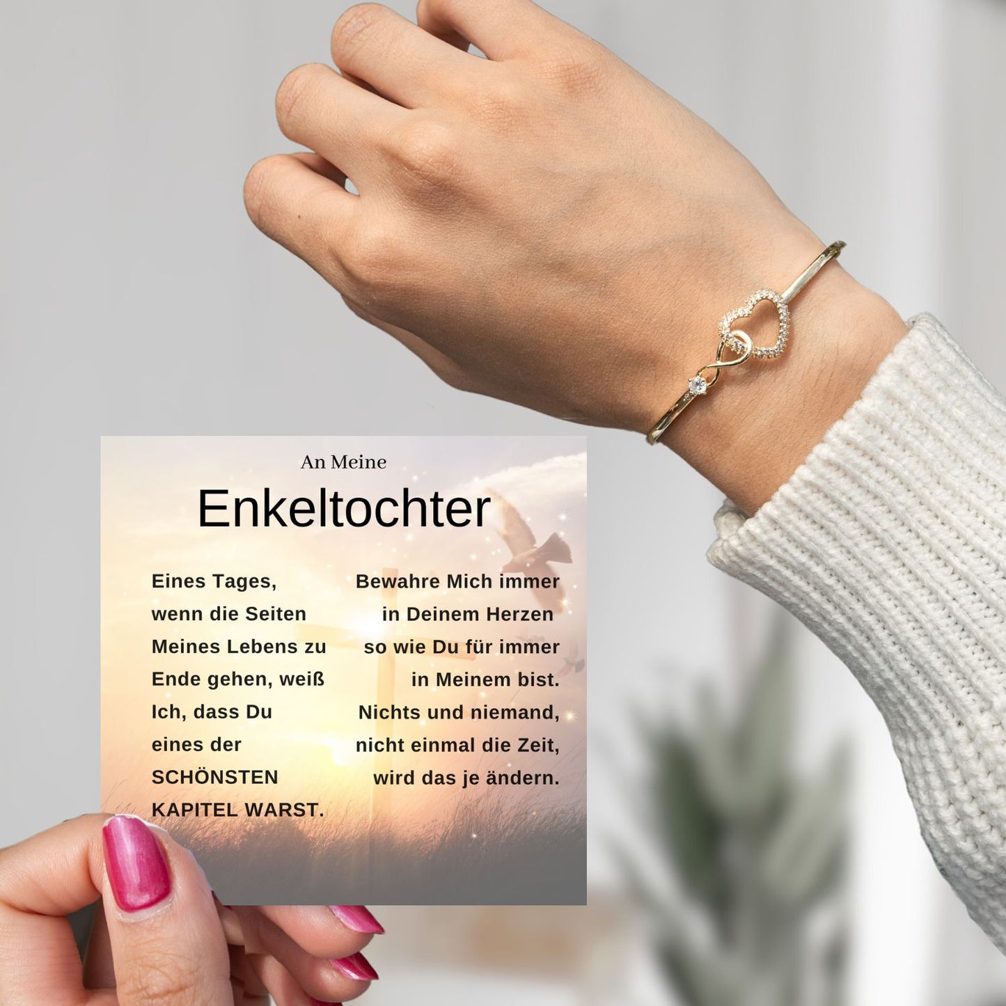 B10-T4-An Meine Enkeltochter - Infinity Armband