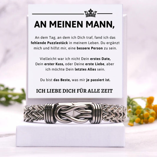 Für meinen Mann – Deluxe Infinity-Armband - B4-T55