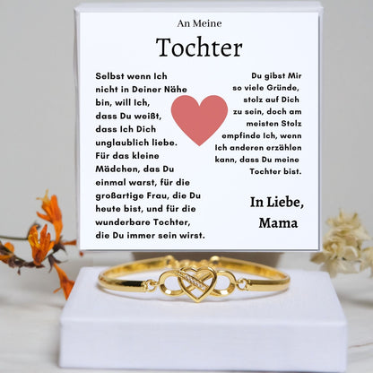 An meine Tochter  - Armband Infinity- B5-T2