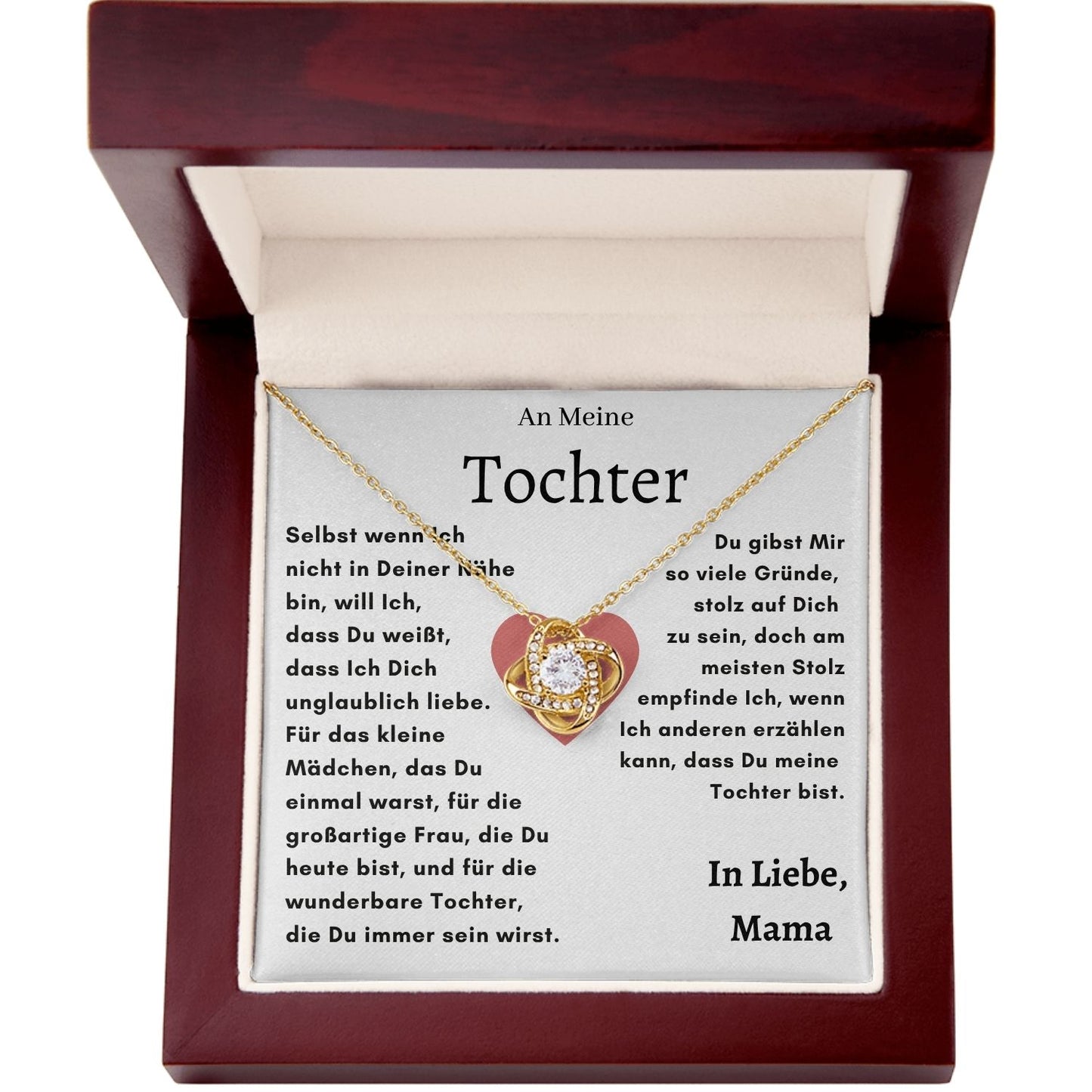 Knoten Halskette - An meine Tochter-L1-T2