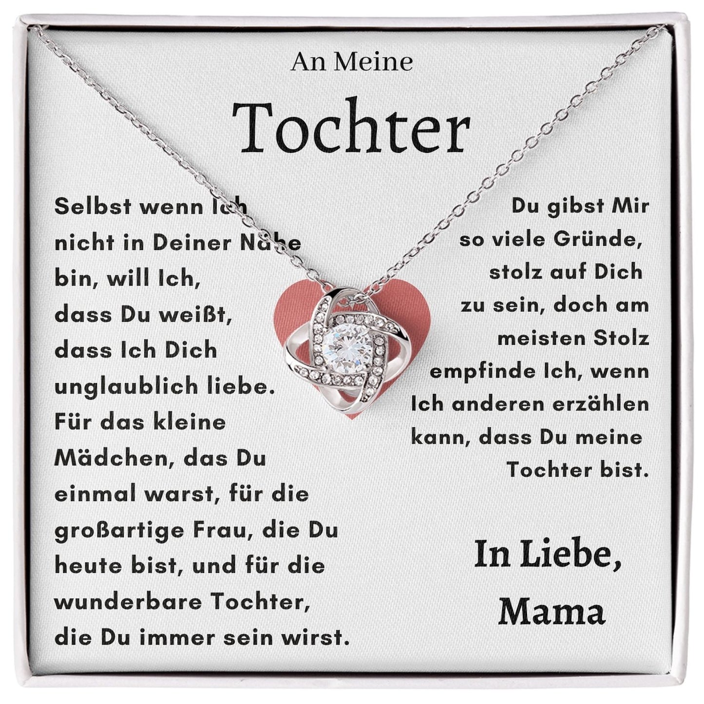 Knoten Halskette - An meine Tochter-L1-T2