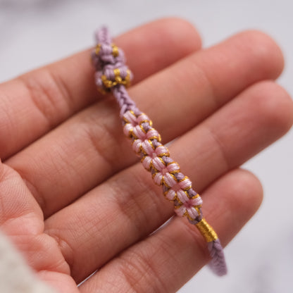 Blüten-Knopf-Armband-B7-T99