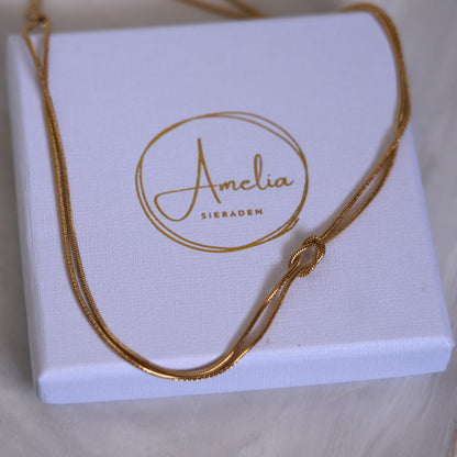 Herzknopf-Halskette-L19